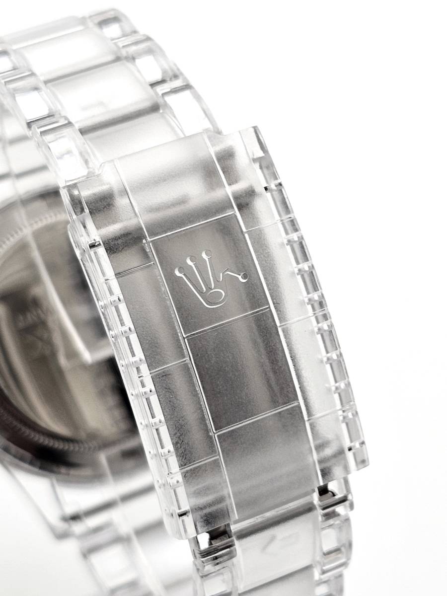 【1円】リラックス 王冠ロゴ D8 腕時計 クロノ 爆発的な人気のあるモデルの一つ御時計 黒文字盤 所ジョージ_画像8