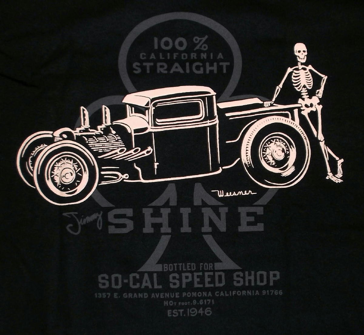 ★ソー キャル スピード ショップ Tシャツ So-Cal Speed Shop Shine Truck 黒 L 正規品 mooneyes wcc skull van ホットロッド_画像1