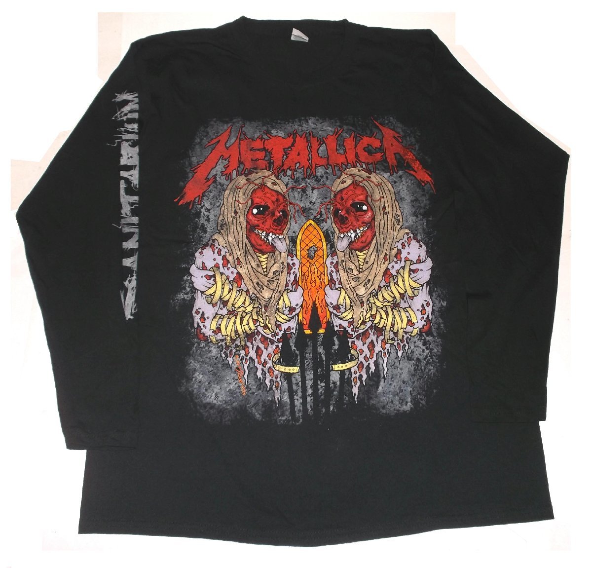 ★メタリカ 長袖 Tシャツ METALLICA SANITARIUM - XL 正規品 ロンT ロックTシャツ バンドTシャツ スラッシュ メタル_画像5