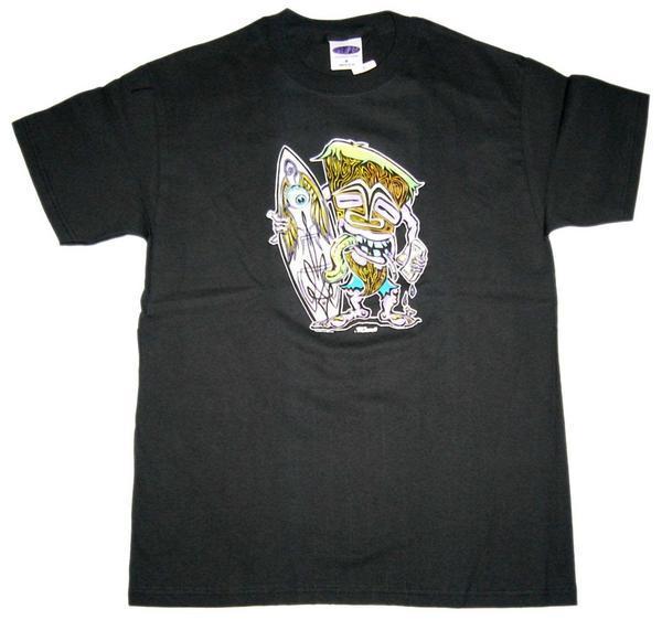 ★ヴォン フランコ Tシャツ Von Franco Hodad Tiki 黒 S 新品 hot rod rat fink サーフィン mug ティキ_画像5