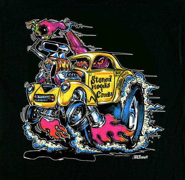 ★ヴォン フランコ Tシャツ Von Franco Stoned Hoods - L 新品,正規品 vw type 1 bug hot rod タイプ ワン_画像1