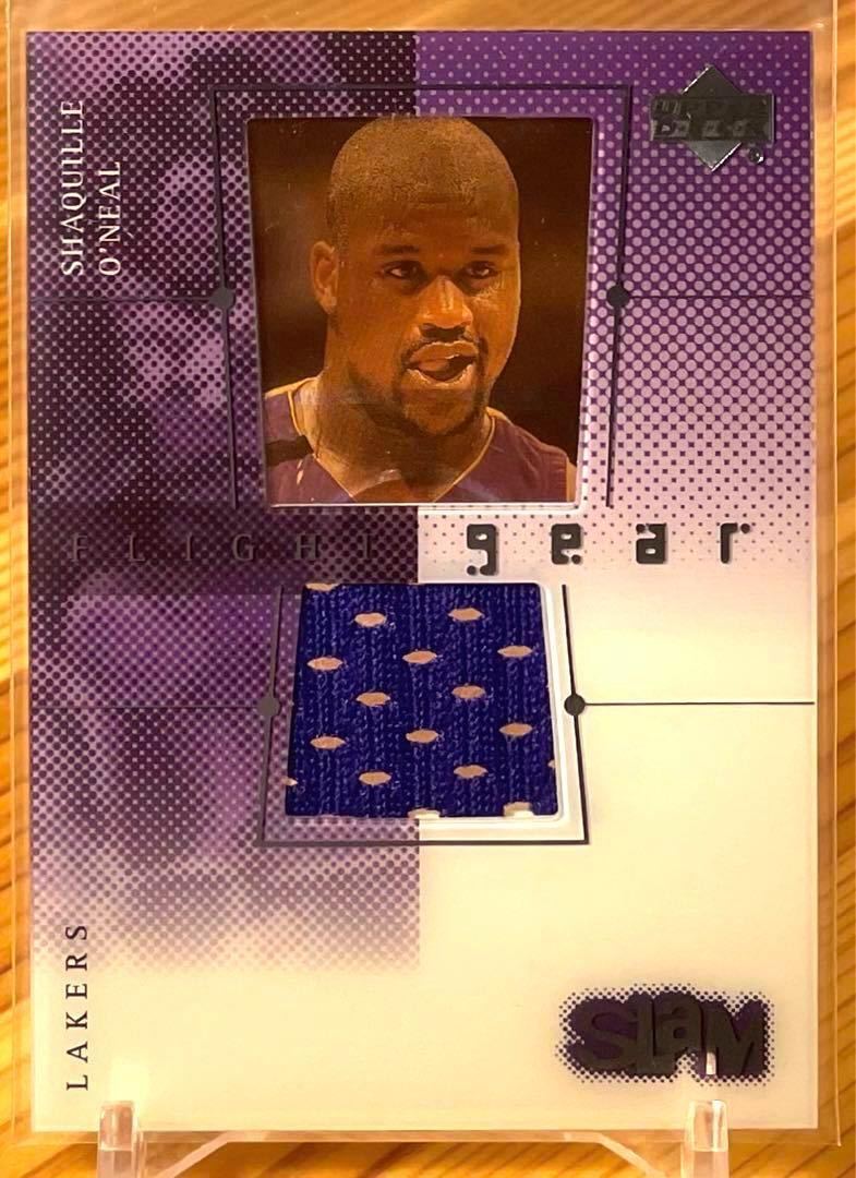 【 SP GU JSY Insert 】Shaquille O’Neal 00-01 UD Slam Flight Gear SP Game Worn Jersey Lakers レイカーズ シャック NBA_画像1