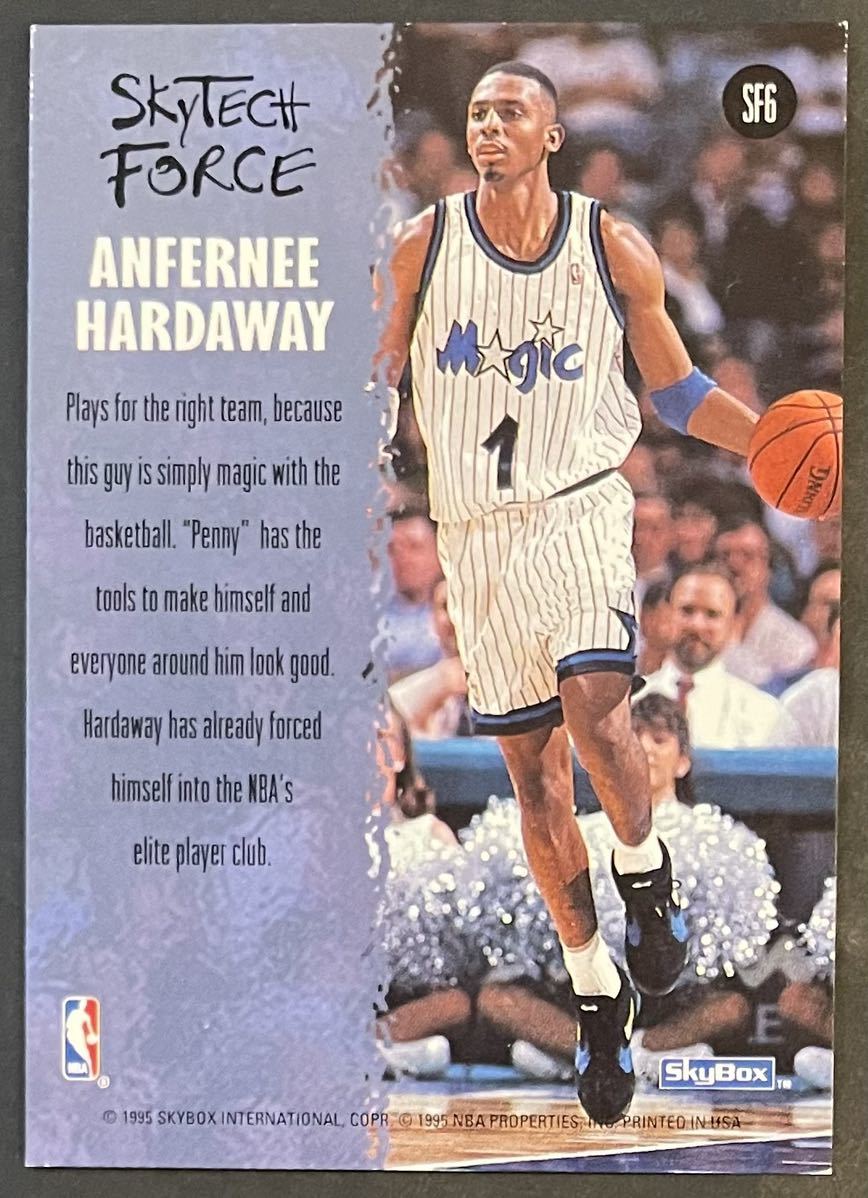 Anfernee Hardaway 1994-95 Skybox Skytech Force Insert ペニー ハーダウェイ NBAの画像2