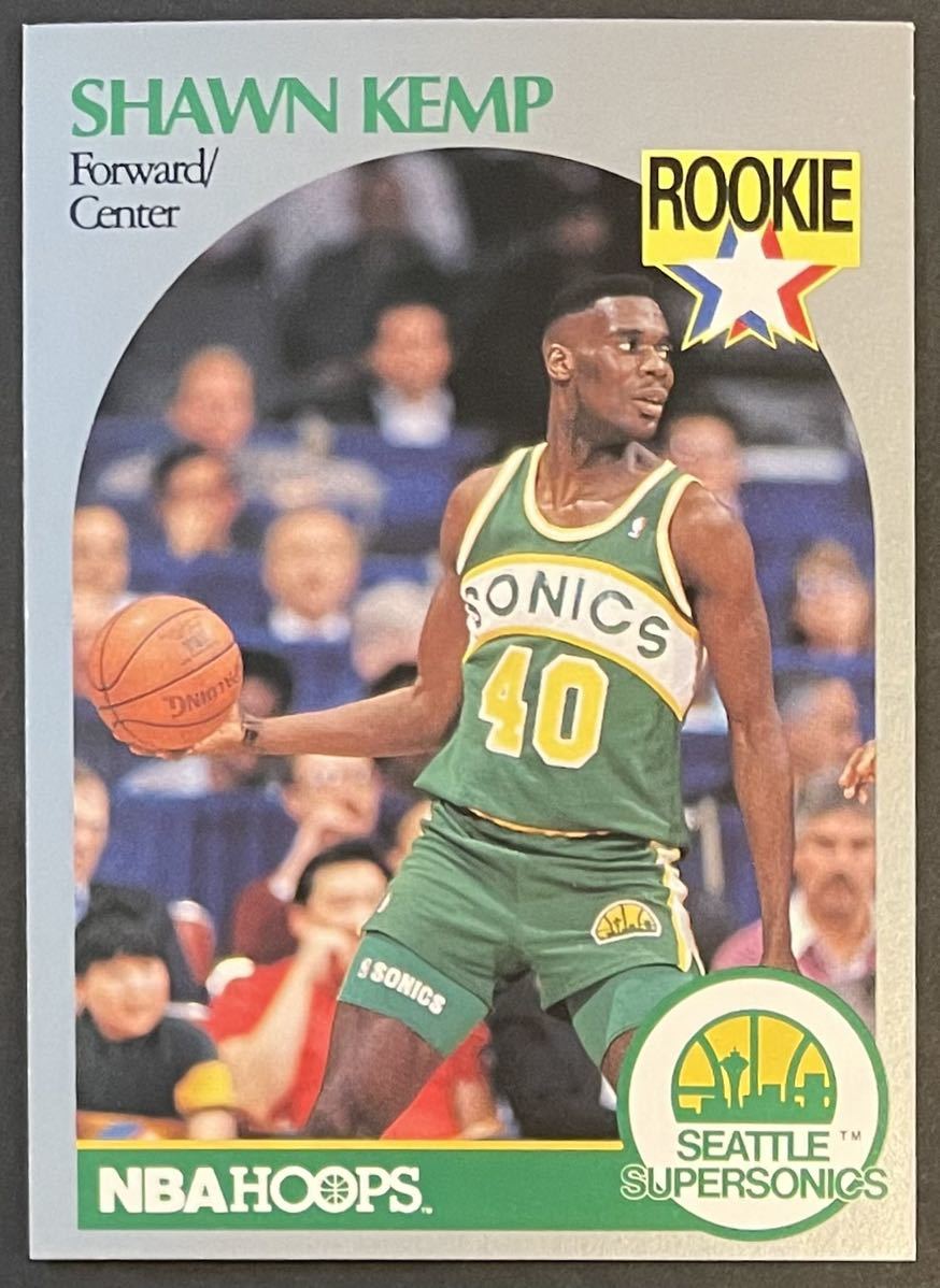 Shawn Kemp 1990-91 Hoops RC Rookie Card ルーキーカード NBA_画像1