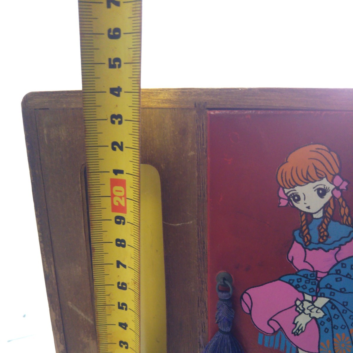  Showa Retro из дерева игрушка европейская одежда Dance ребенок развлечение миниатюра шкаф мебель игрушка зеркало есть . кукла для "дочки-матери" Licca-chan б/у текущее состояние товар 