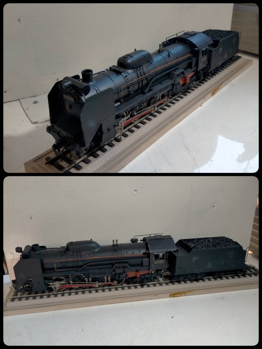鉄道模型 蒸気機関車D51模型 鉄製プラケースヴィンテージノベルティー アンティーク置物オブジェ_画像1