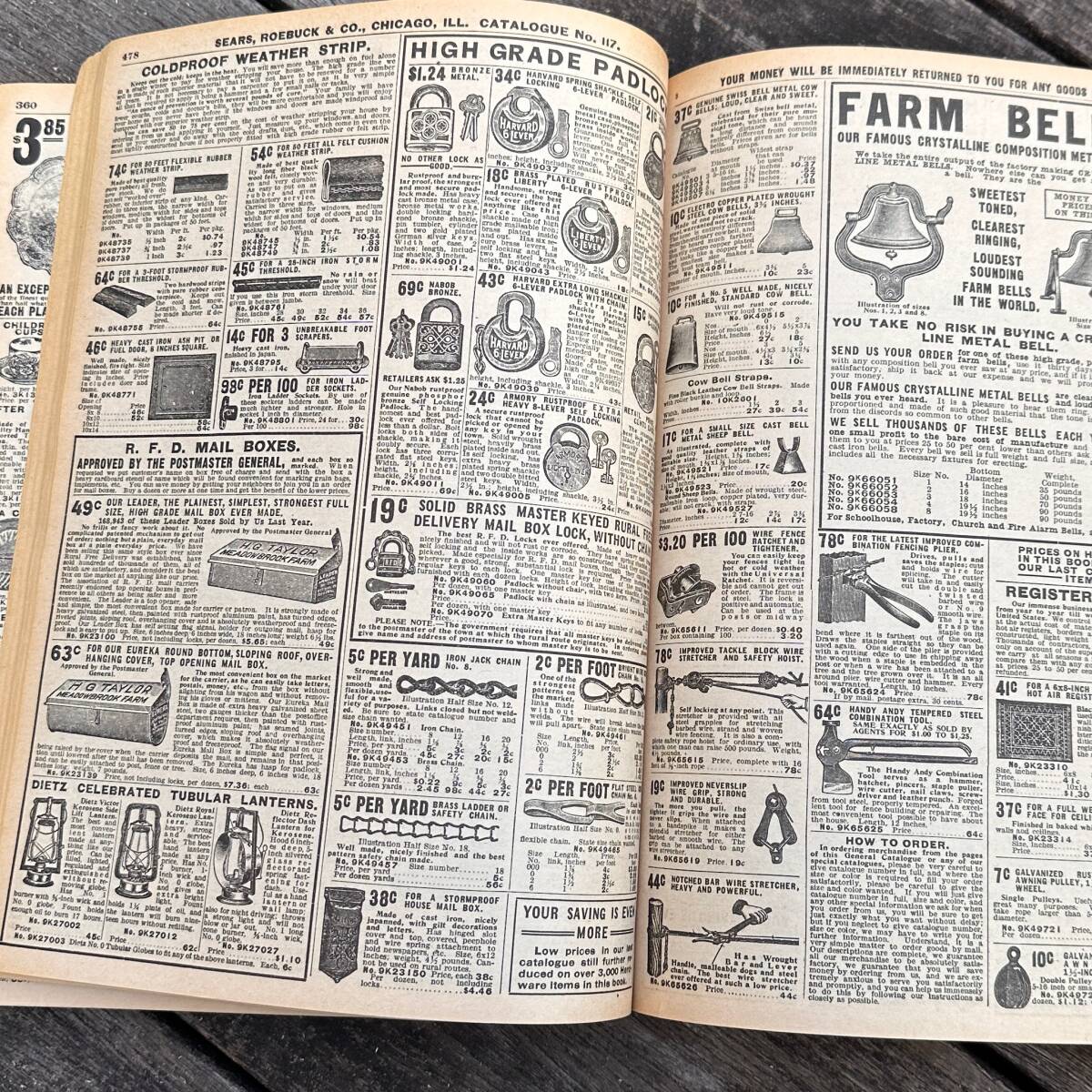 【Vintage】1908 Sears,Roebuck Catalog シアーズローバック カタログ 本 通販 資料本 アドバタイジング 古着 ヴィンテージ アンティーク_画像7