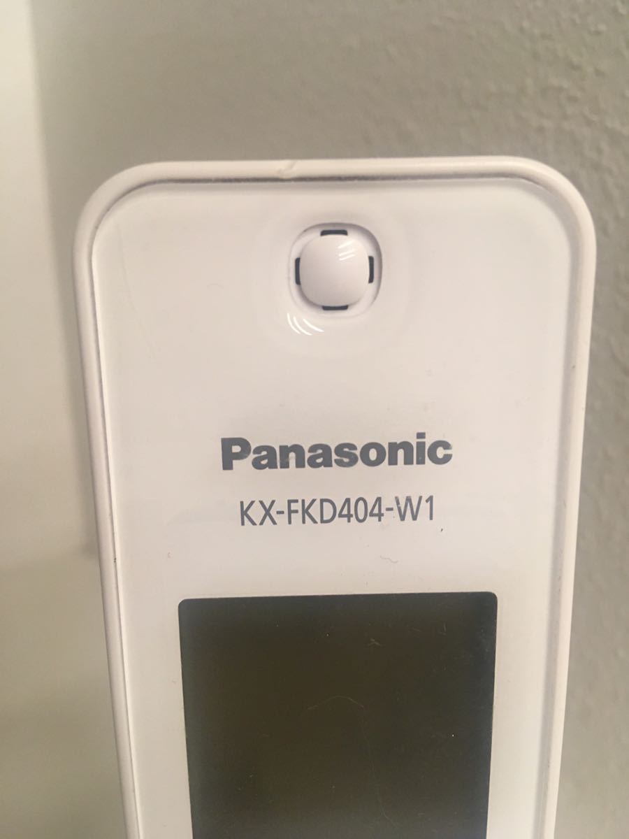 パナソニックPanasonic 子機 KX-FKD404-W 電話機 ホワイト 売り切り　美品　_画像3