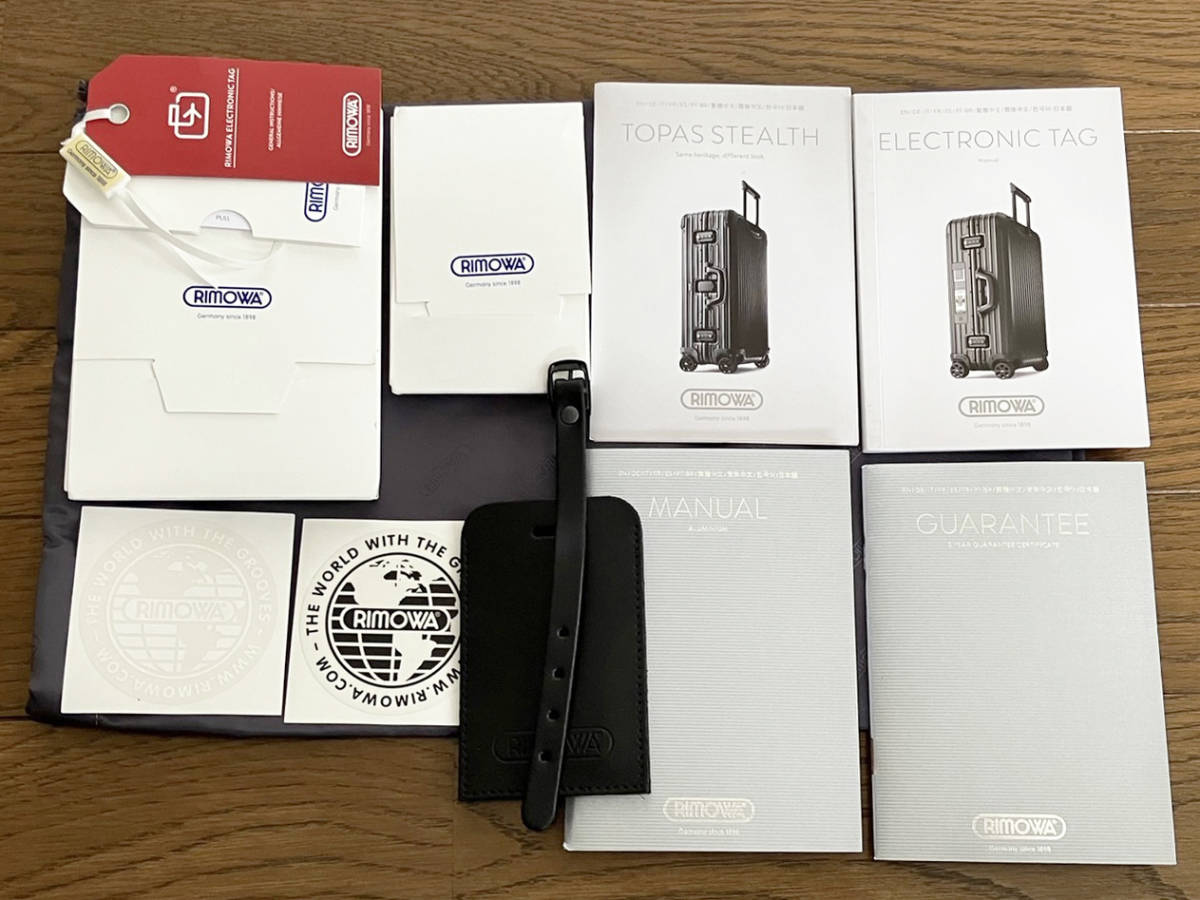 RIMOWA TOPAS SPORTS e-tag 電子タグ リモワ トパーズ ステルス スポーツ4輪 89L スーツケース トランク*original オリジナル ブラックの画像10