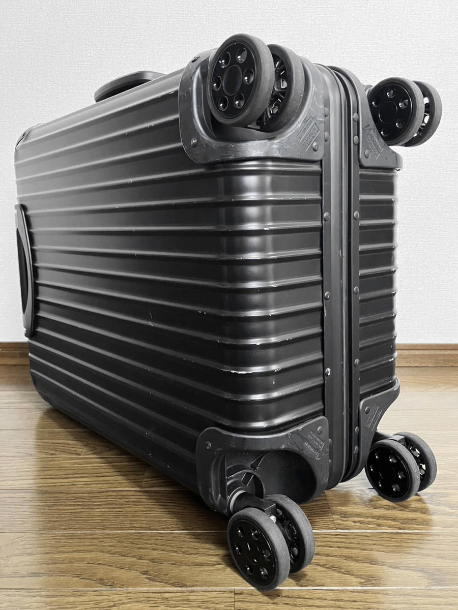 別注 RIMOWA MONCLER TOPAS STEALTH リモワ モンクレール トパーズ ステルス 4輪 45L スーツケース ブラック*オリジナル original の画像7