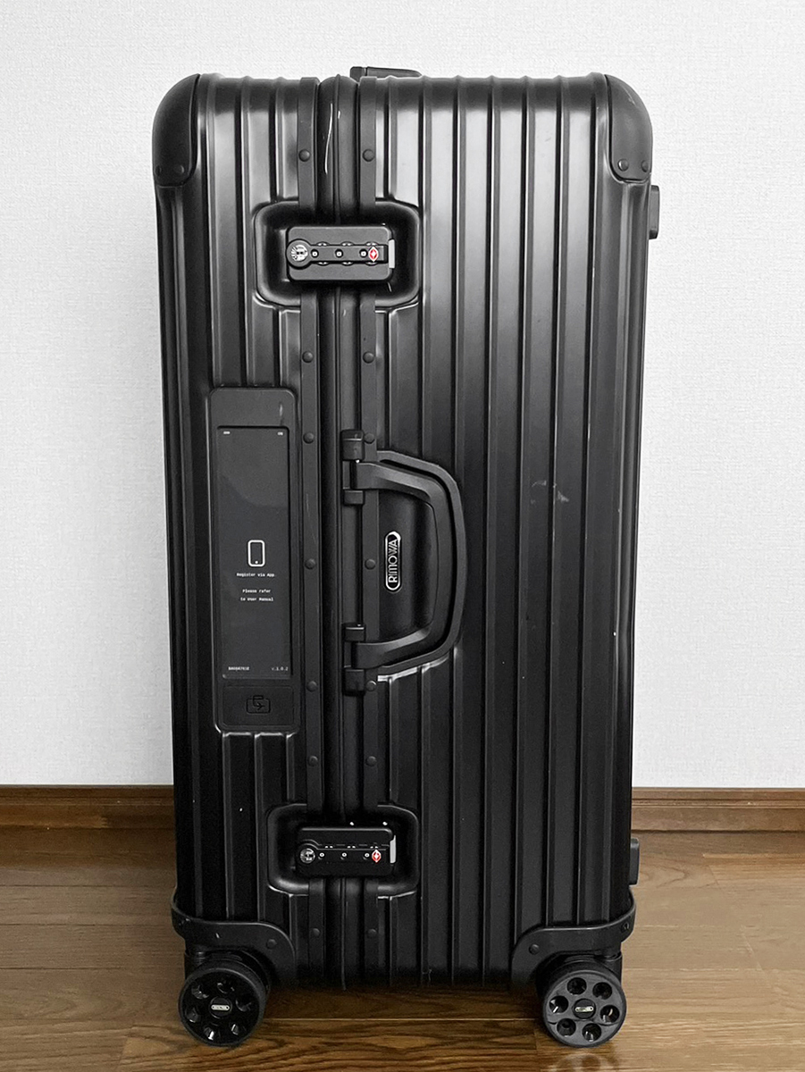 RIMOWA TOPAS SPORTS e-tag 電子タグ リモワ トパーズ ステルス スポーツ4輪 89L スーツケース トランク*original オリジナル ブラックの画像3