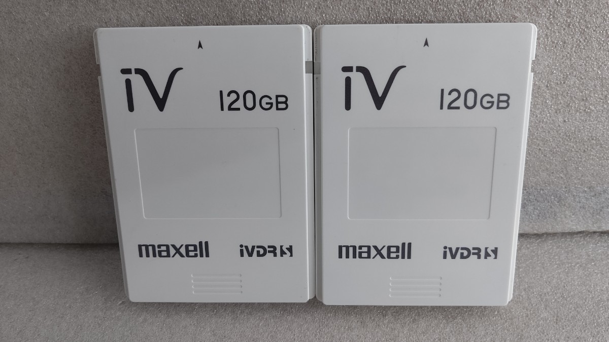 ■マクセル/maxell■ iVDR-S カセットハードディスク【iv】M-VDRS 120GB【2本セット】 動作品_画像1