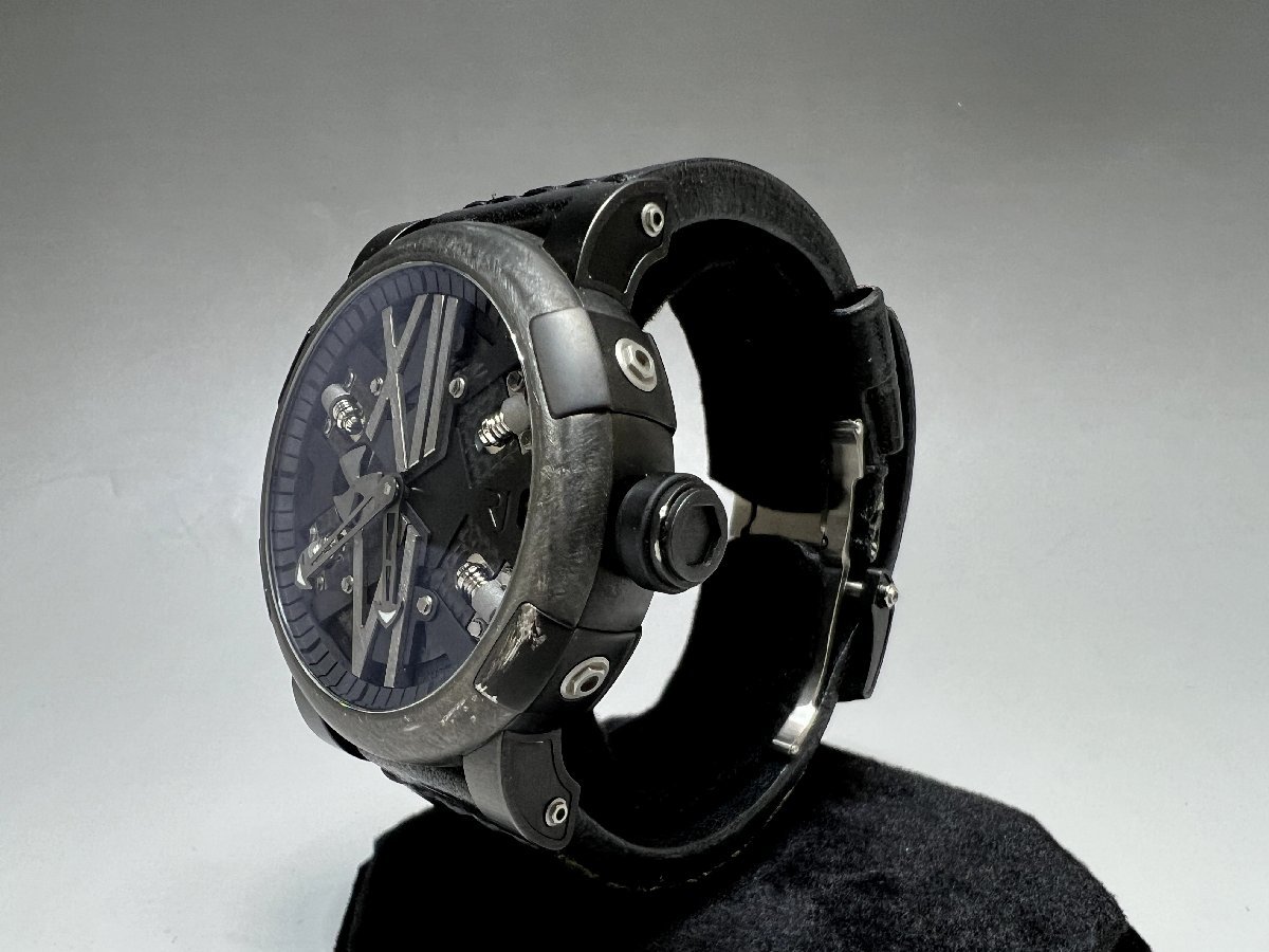 限定品 定価99万円 ロマンジェローム タイタニック DNA Steampunk 46 自動巻き腕時計 RJ.T.AU.SP.007.01 ROMAIN JEROME ブラック メンズ_画像3