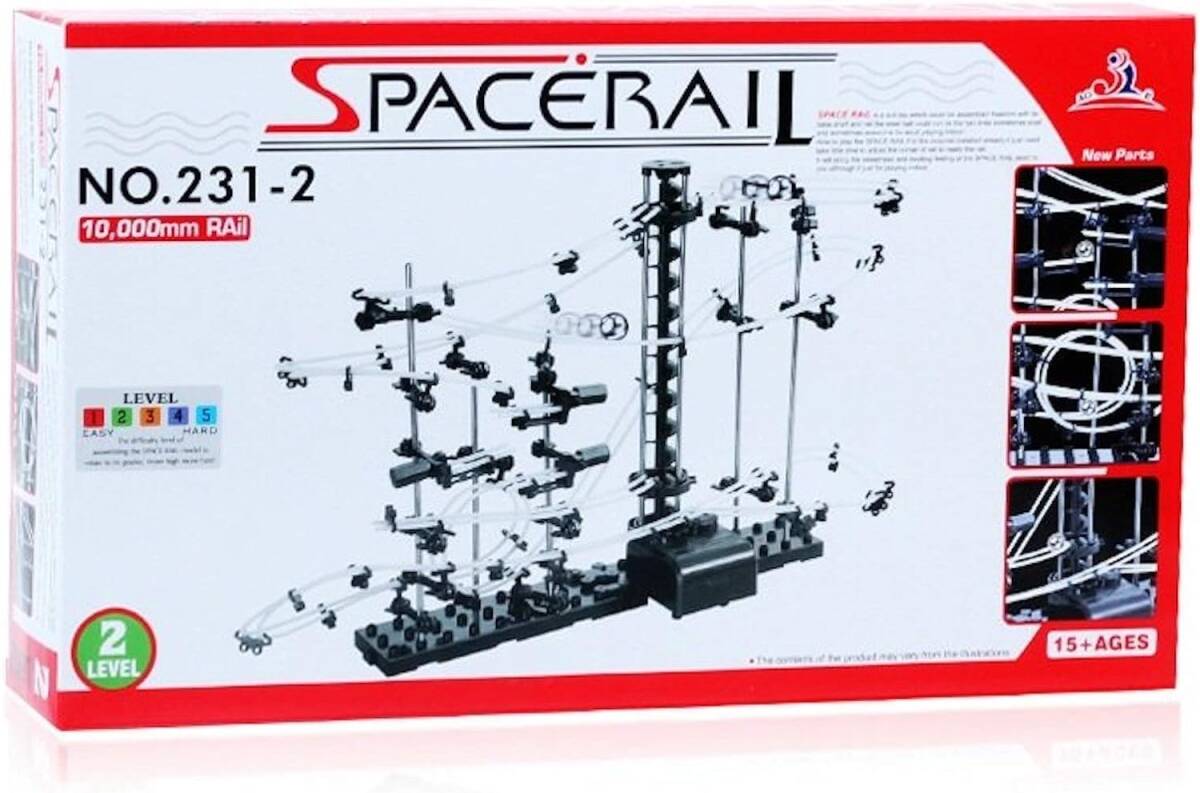 レベル2 スペースレール(SPACE RAIL) NO.231 無限ループ スペースレール パズル 知育 脳トレ ジェットコースタ_画像1