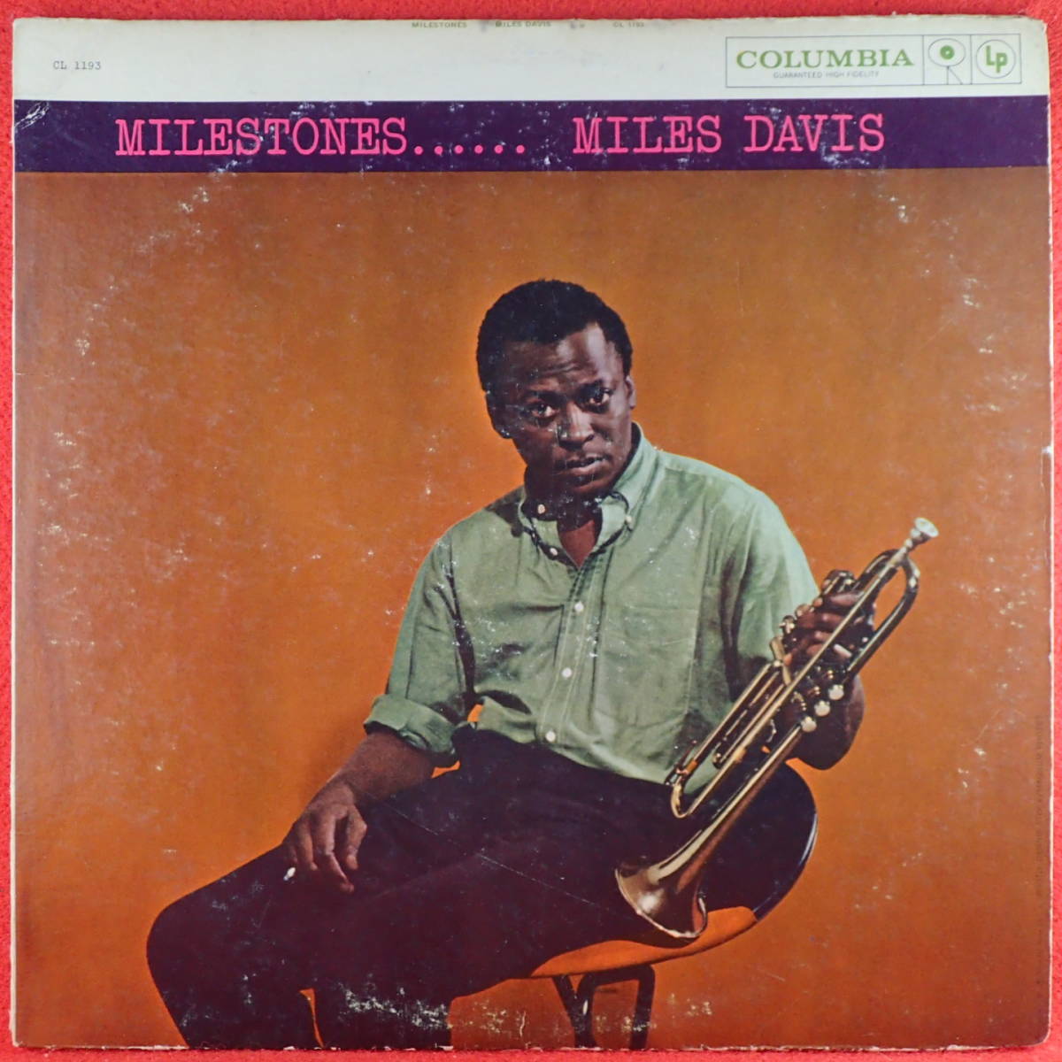 1円開始★神洗浄【超ギガレア★希少マト1+深溝★USオリジナル★COLUMBIA MONO 6EYE】★MILES DAVIS/MILESTONES★JOHN COLTRANE,RED GARLAND_画像1