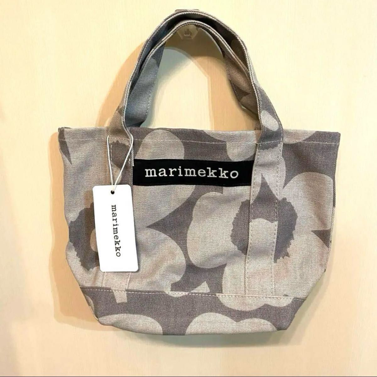 marimekko マリメッコ　セイディ　トートバッグ　グレー　タグ付　新品未使用