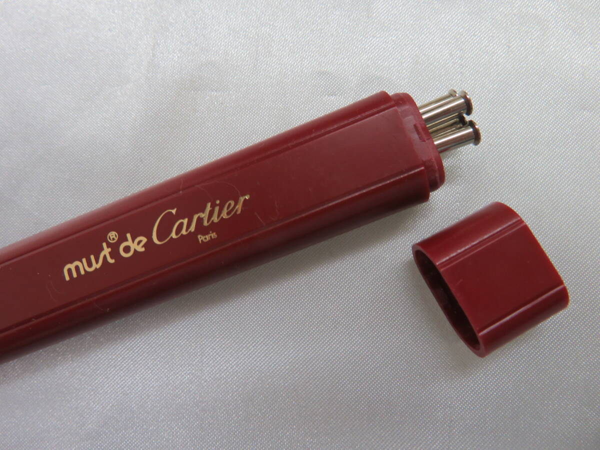 【Cartier】カルティエ　ボールペン　リフィル　替え芯　黒　セット　4本使用可能　ドイツ製　現状保管品 _画像2