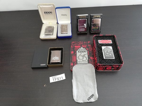 TFS11　ライター　喫煙具　Zippo　おまとめ6点　Roots　SOUTHERN CROSS　など　※着火未確認・現状渡し_画像1