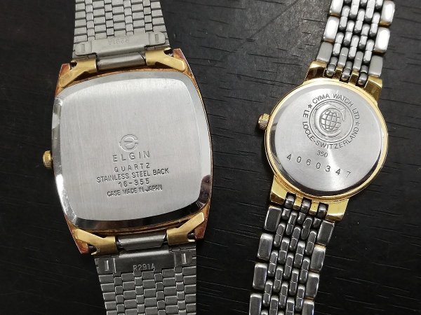 TFS59　腕時計　懐中時計　ジャンク品　部品取り　おまとめ7点　ELGIN　CYMA　　など_画像9