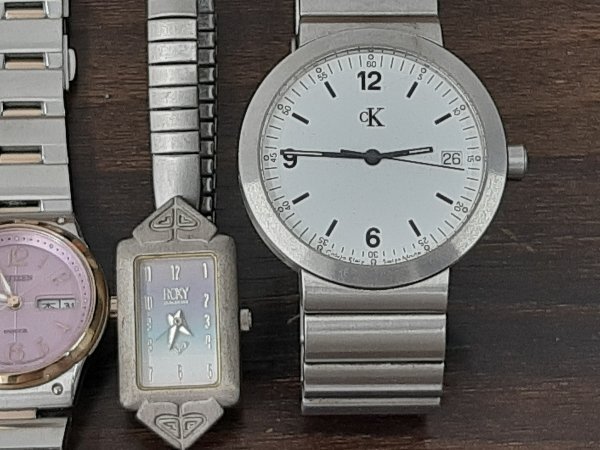 UFS46　腕時計　時計　ジャンク品　部品取り　おまとめ　CK　SEIKO　CITIZEN　ディズニー　ROXY　など_画像9