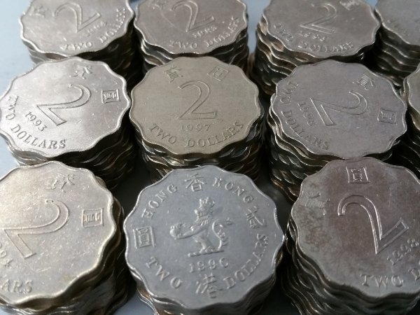 0203S28　世界のコイン　硬貨　香港　10ドル　5ドル　2ドル など　おまとめ　　_画像5