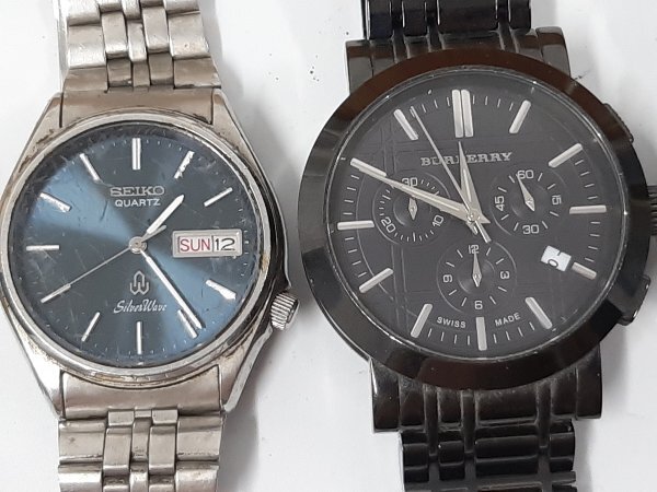 0203U118　時計　腕時計　ジャンク品　おまとめ　SEIKO　RADO　バーバリー_画像2