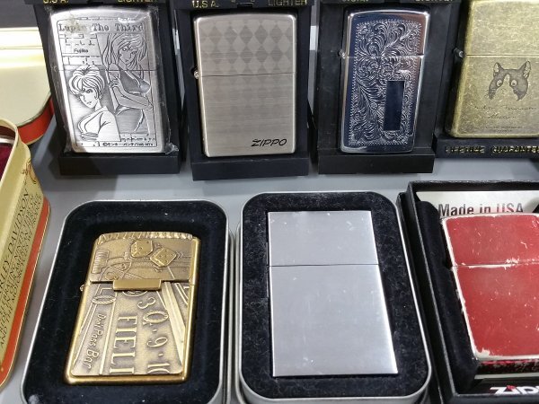 0204S16　喫煙グッズ　ライター　ZIPPO ジッポ　ルパン三世　ハーレーダビッドソン など　おまとめ_画像3