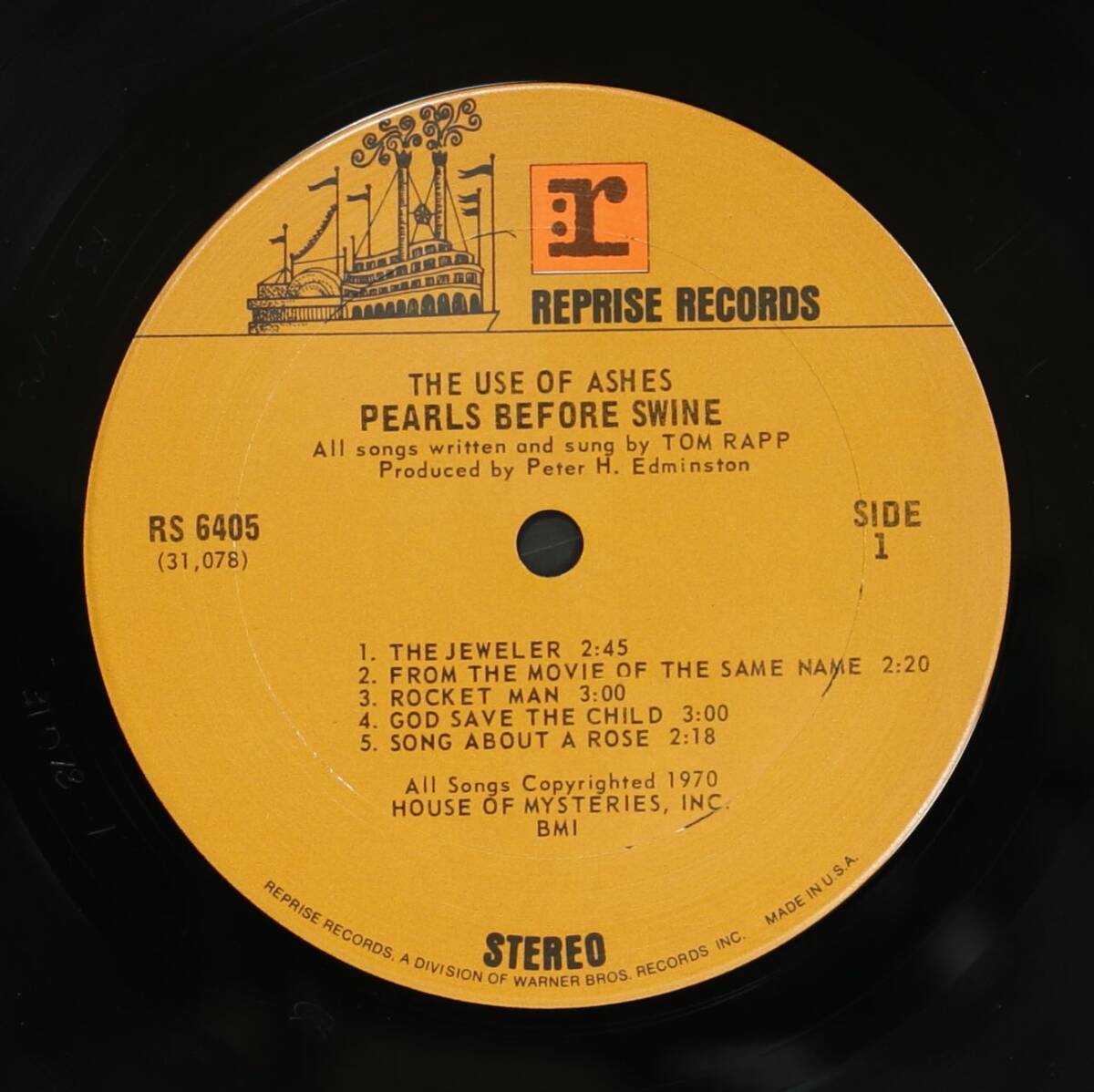 【US-ORIG.LP】Pearls Before Swine/The Use Of Ashes(並品,US PSYCH～ACID FOLK,1970,Tom Rapp)_画像3