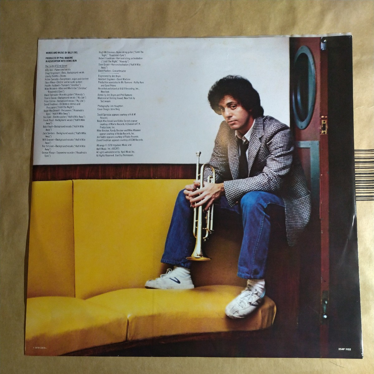 Billy Joel「52nd Street ニューヨーク52番街」邦LP 1978年 6th album★★ビリージョエル_画像4