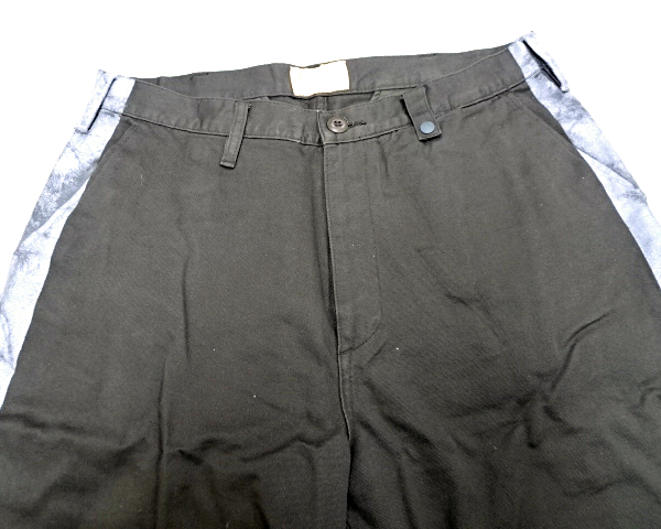 L【BRAITONE SIDE LINE PANTS Khaki Gray ブライトン パンツ サイドラインパンツ ペイントライン カーキ グレー オールド 古着】_画像5