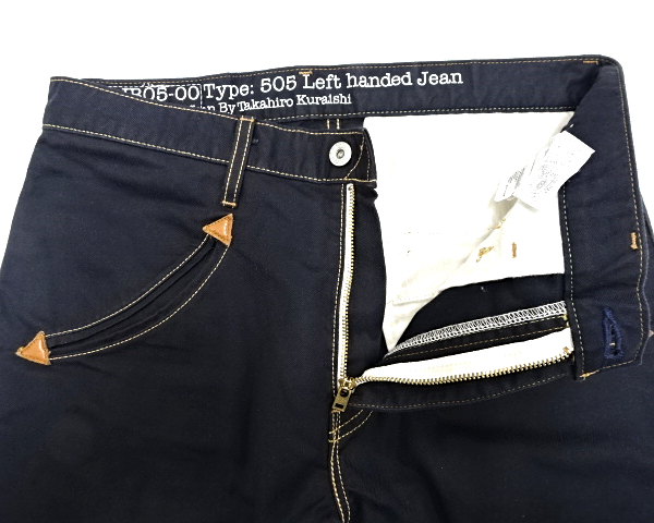 31【Levi's LJB05-00 Type: 505 Left handed Jean By Takahiro Kuraishi リーバイス 505 レフティー パンツ】_画像6