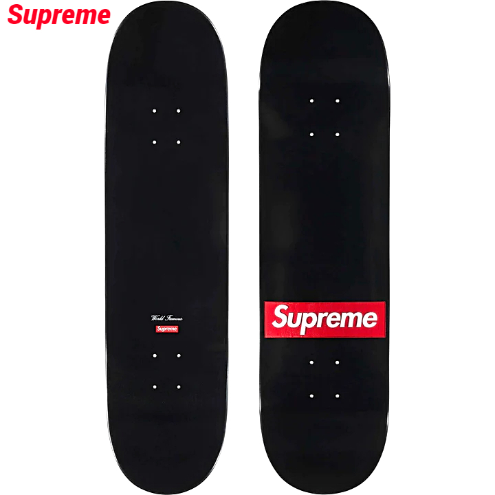 新品【Supreme Routed Box Logo Skateboard Black 8.375 シュプリーム スケートボード デッキ スケボー ボックスロゴ ステッカー 24ss】_画像2