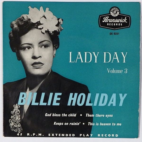 ★Billie Holiday★Lady Day Volume 3 UK-BRUNSWICK OE 9251 (mono) 廃盤EP !!!_画像1