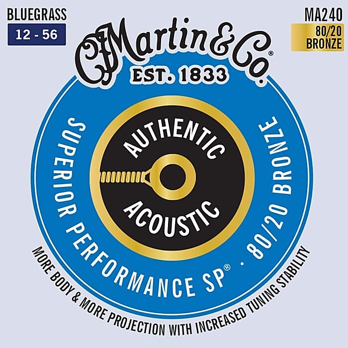 Martin MA240 Superior Performance Bluegrass 012-056 80/20 Bronze マーチン アコギ弦