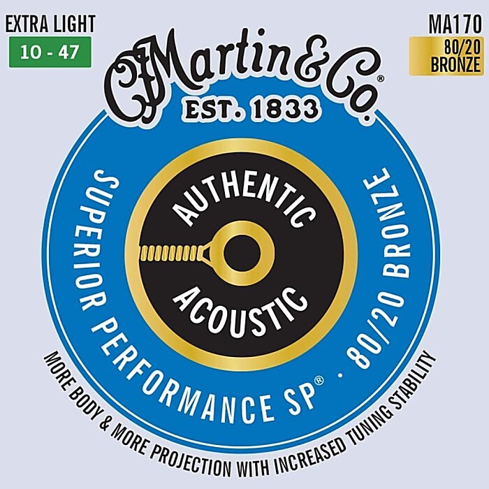 Martin MA170 Superior Performance Extra Light 010-047 80/20 Bronze マーチン アコギ弦_画像1