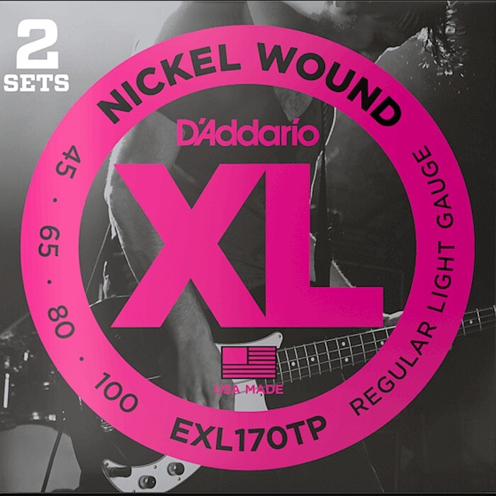 2セットパック D'Addario EXL170TP Nickel Wound 045-100 Long Scale ダダリオ ベース弦
