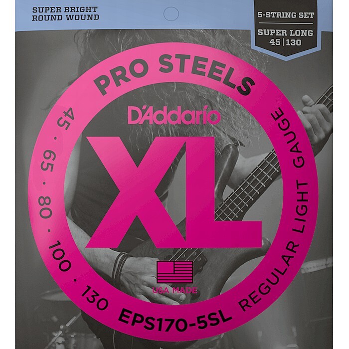 5弦用 D'Addario EPS170-5SL Pro Steels 045-130 Super Long Scale ダダリオ ベース弦_画像1