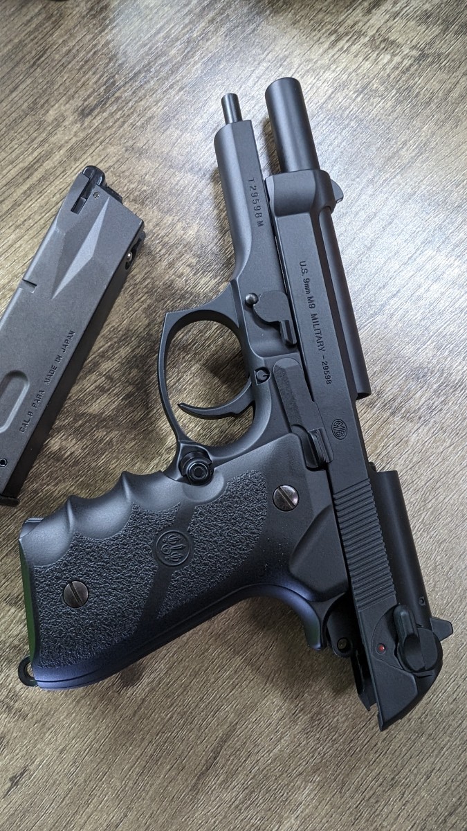 ☆ マルイ ベレッタ M92F ブラック 仕上げ直し 高初速 長飛距離 カスタム ☆ M9 A1 サムライエッジ SCW ハートロッカー ダイハード 挽歌 等_画像3