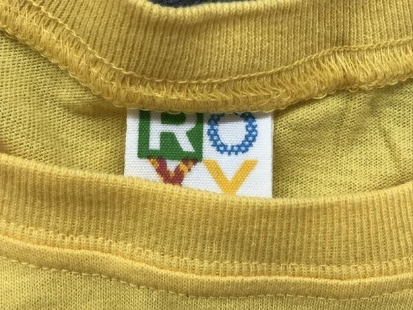 ROXY Roxy женский HAWAII Logo принт короткий рукав футболка M желтый цвет 