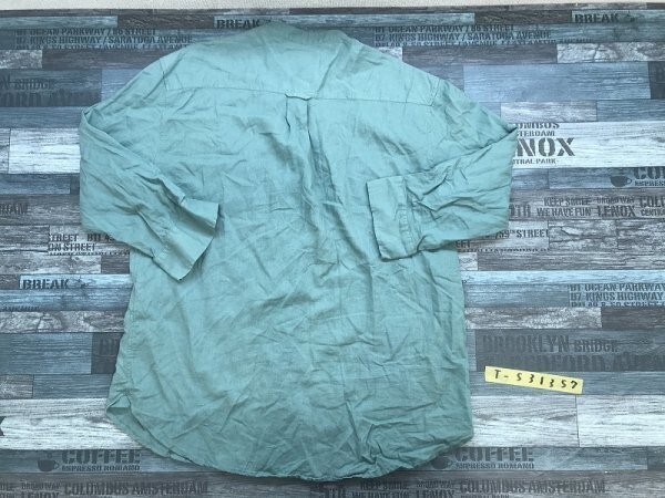 CIAO PANIC TYPY チャオパニック メンズ 胸ポケット付き カラーシャツ L 緑の画像3