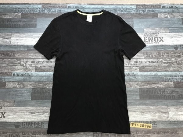 DKNY pure ダナキャラン メンズ 無地 綿 半袖Tシャツ 大きいサイズ XL 黒_画像1