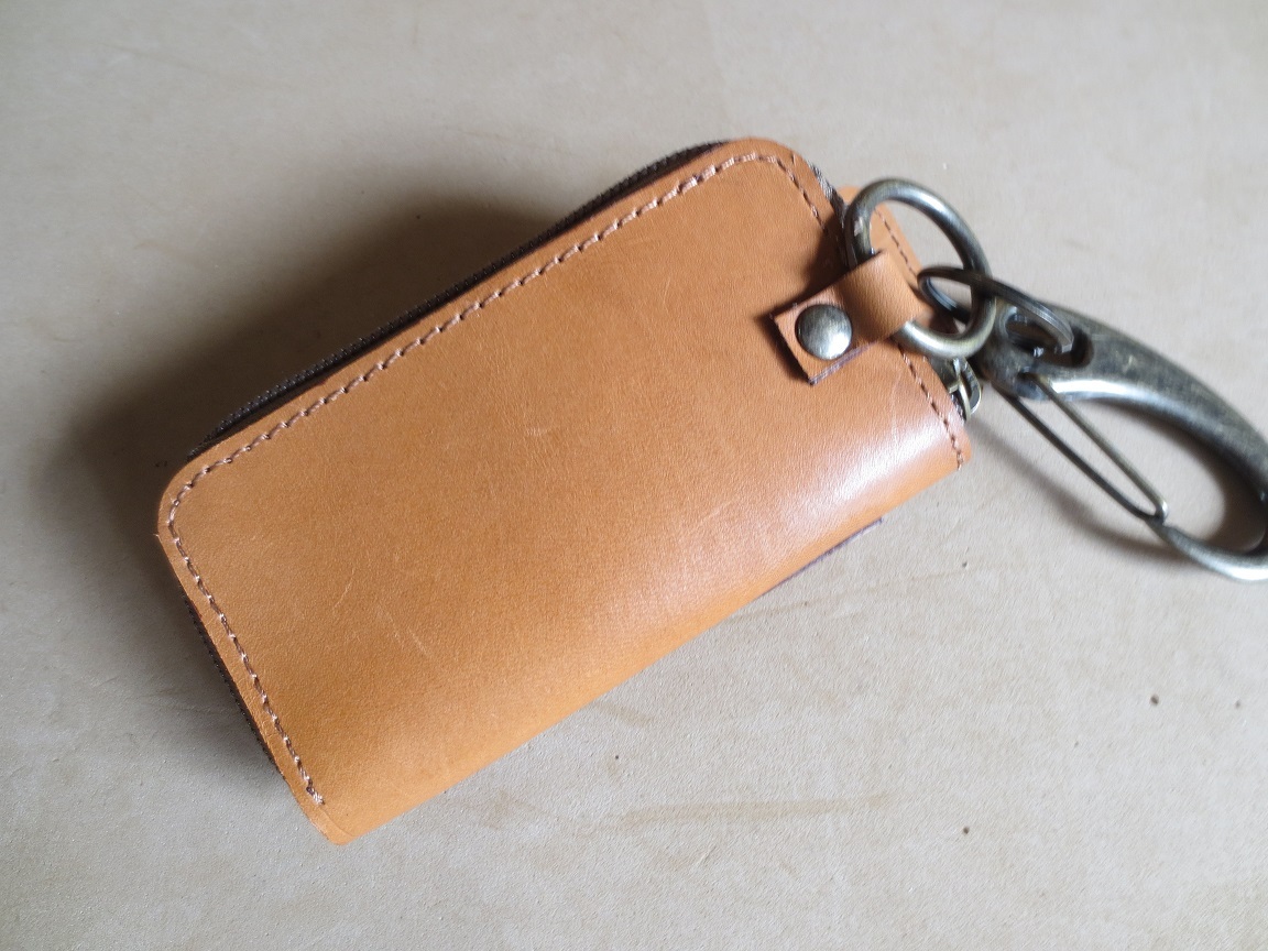  hand made key case smart key go in attaching cow leather tea leather 