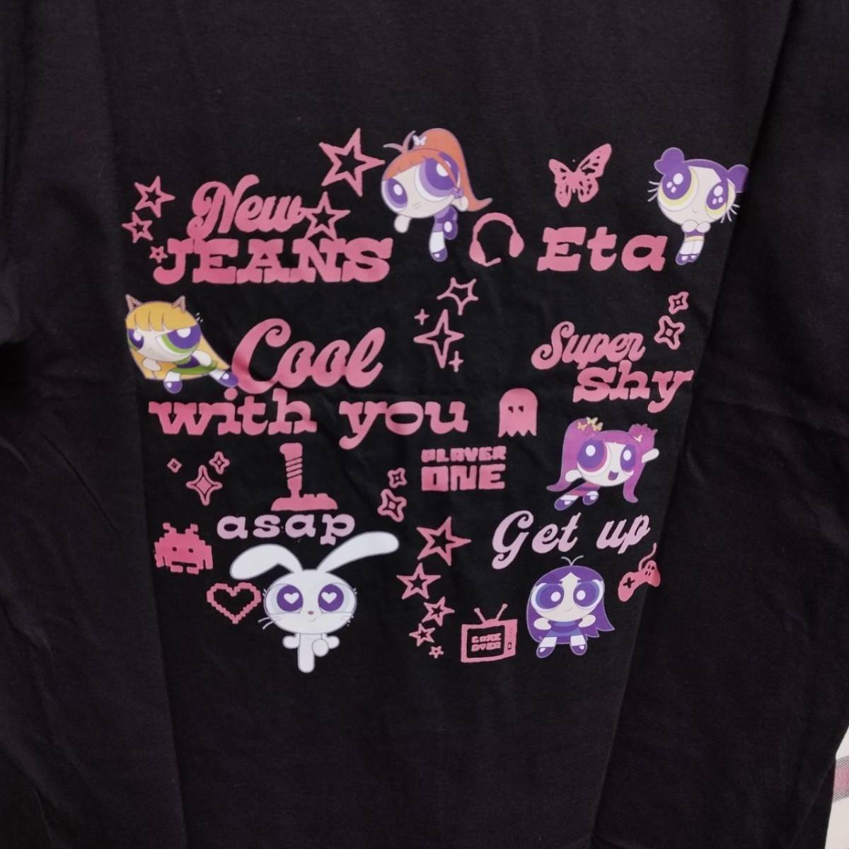 【新品/送料無料】NewJeans/ニュージーンズ 両面プリントTシャツ K-POP パワーパフガールズ Powerpuff Girls TWICE IVEの画像5