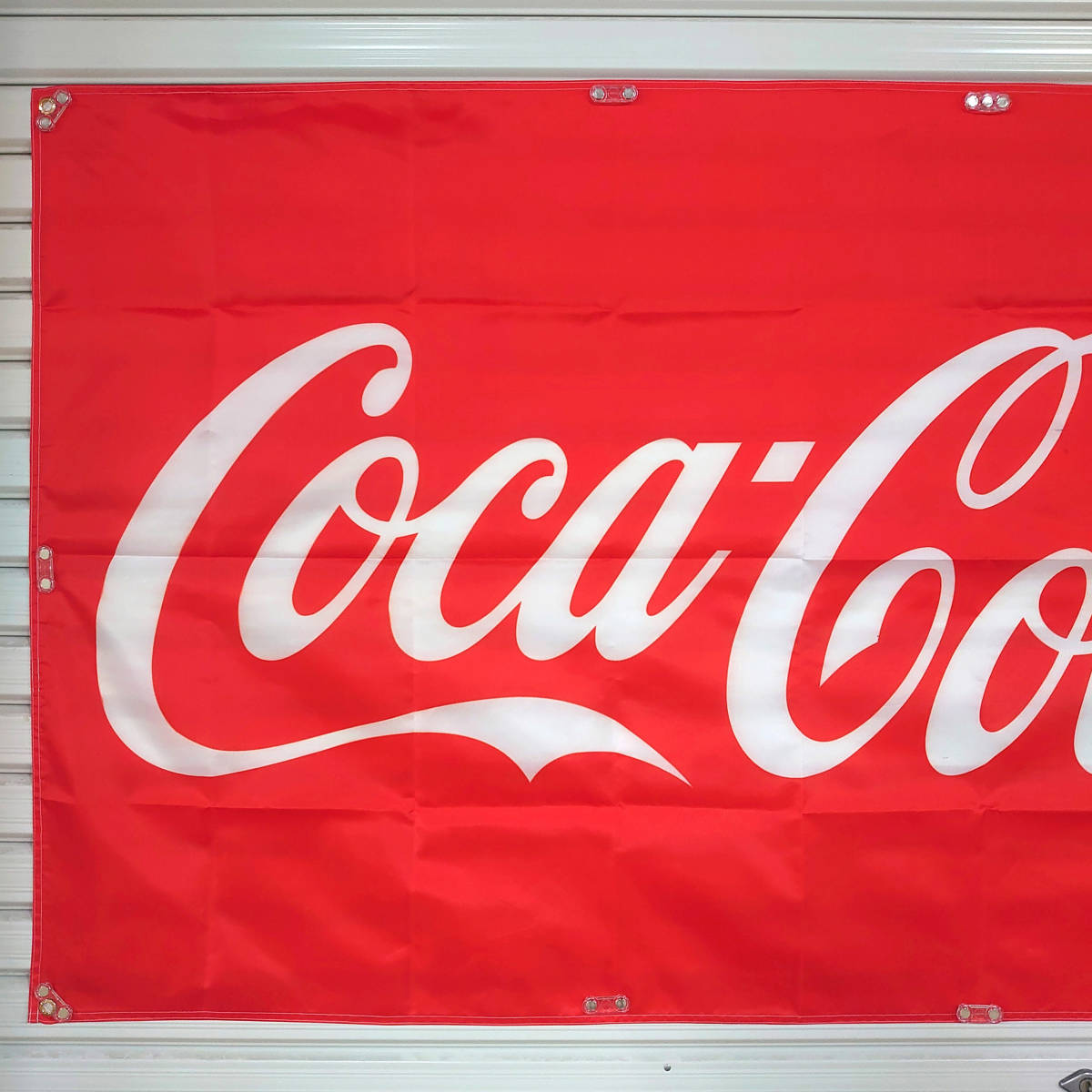 コカコーラ フラッグ P152 アメリカン雑貨 クラシック レトロ 当時物 旗 USA ポスター ダイナー 広告 ブリキ看板 コーラ のぼり Coca-Cola_画像6