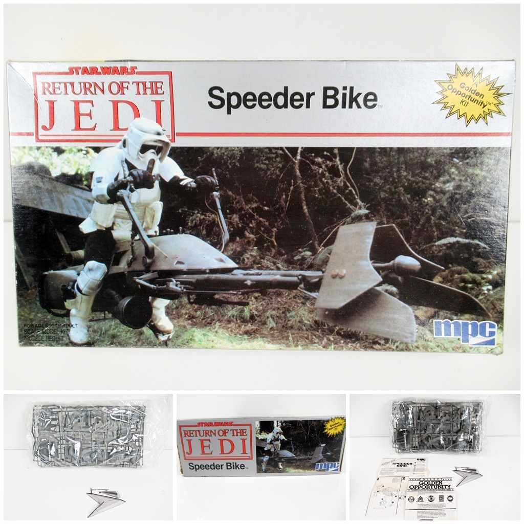 ◆[B147]未使用品　mpc　スター・ウォーズ　スピーダー・バイク　Speeder Bike　プラモデル リターン・オブ・ザ・ジェダイ ジェダイの帰還_画像1