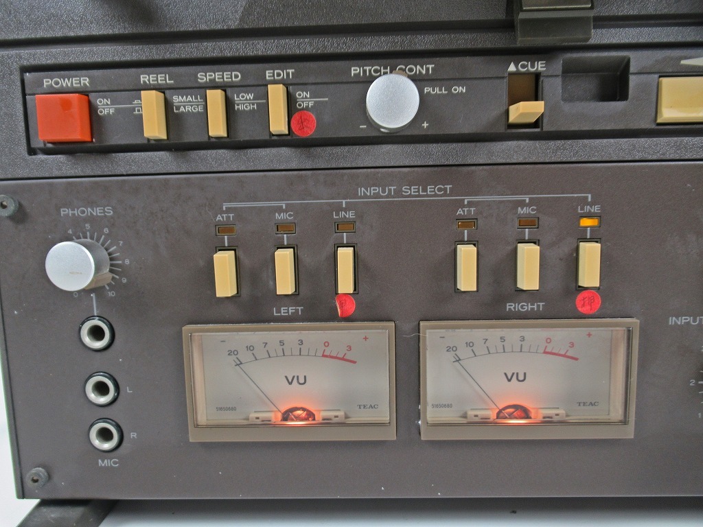 ◆[C17]TEAC　ティアック　オープンリールデッキ　MODEL NO.33-2　TASCAM SERIES　動作確認済_画像5