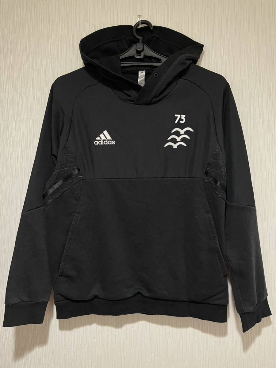 adidas（アディダス） 2022 横浜F・マリノス 支給品　condivo22 フーディー No.73☆HA6232☆Oサイズ（240209）_画像1