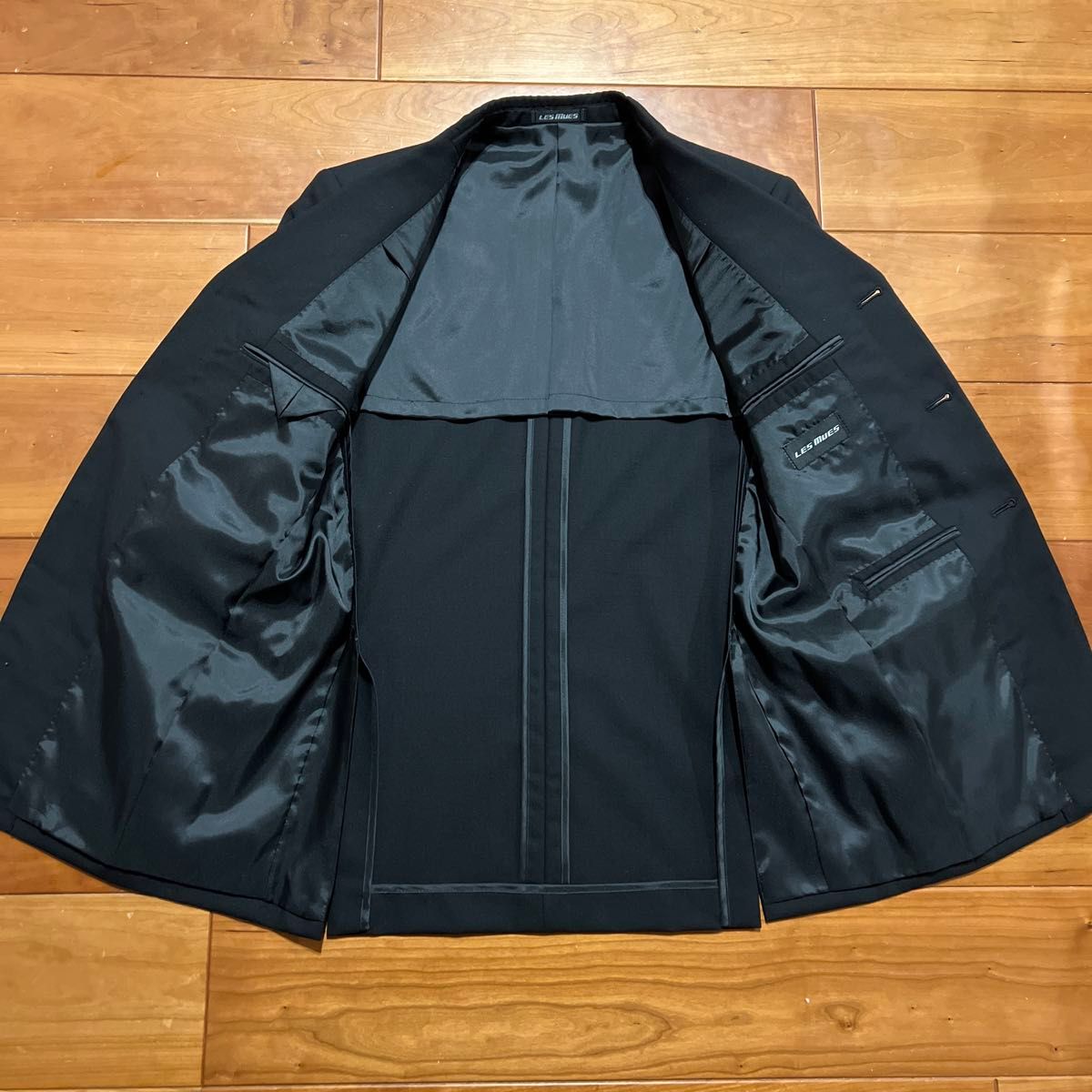 AOKI アオキ LES MUSE スーツ ウール100 ジャケットのみ Y5 ブラック 黒
