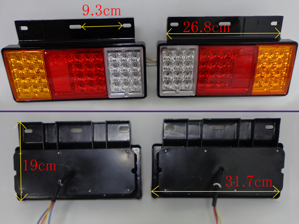  Elf NEW PM 07a Trusco n dollar Titan left right tail light lamp set 12V LED