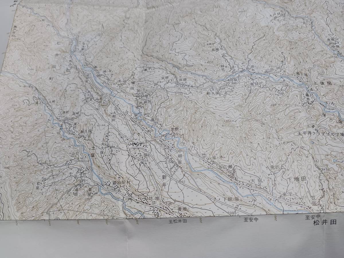 　三ノ倉　群馬県　古地図　 地形図　地図　資料　46×57cm　　昭和4年測量　昭和62年印刷　発行　書き込み　B2402_画像4